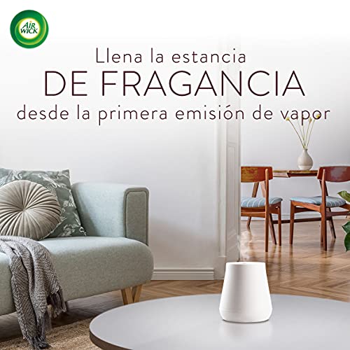 Air Wick Essential Mist - Aparato y recambio de ambientador difusor, esencia para casa con aroma a Explosión Cítrica, pack de 1 aparato y 1 recambio