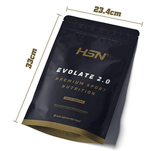 Aislado de Proteína de Suero de HSN Evolate 2.0 | Sabor Vainilla 500 g = 16 Tomas | Whey Protein Isolate para Ganar Masa Muscular | No-GMO, Vegetariano, Sin Gluten ni Soja