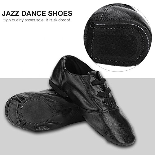 Alomejor Zapatos de Baile de Jazz, Zapatos de Jazz PU Zapatos elásticos de Jazz para niños Adultos(37)