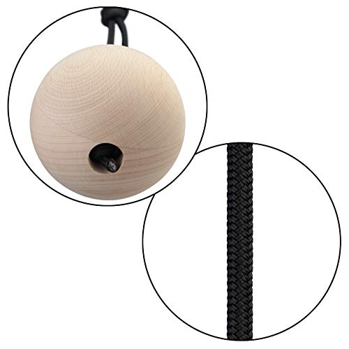 ALPIDEX 2 Unidades de Bolas de Entrenamiento de distinto tamaño - Juego de 2 Bolas de Madera para Entrenamiento de Escalada, Diámetro:12 cm