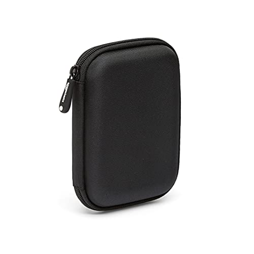 Amazon Basics - Funda de disco duro, color negro y naranja