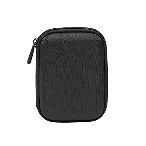 Amazon Basics - Funda de disco duro, color negro y naranja