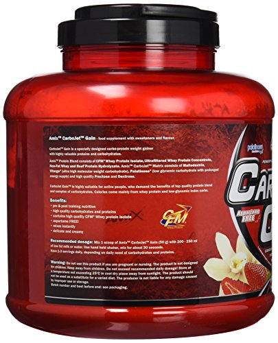 AMIX Carbojet Gain Proteína en Polvo para Ganar Masa Muscular, Sabor Chocolate, 2.25 kg