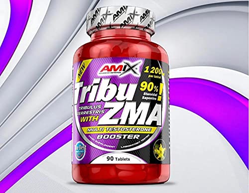 AMIX - Complemento Alimenticio - Tribu-ZMA - 90 Tabletas - Recuperador Muscular - Estimula la Testosterona - Aumenta la Masa Muscular - Complemento Deportivo