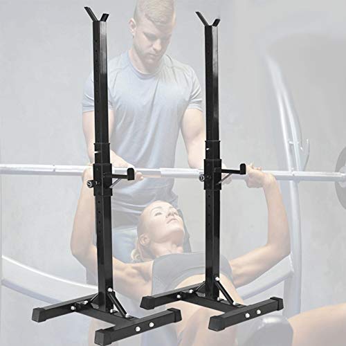 Anth Rack de Sentadillas de Altura Ajustable 105-160cm, Banco de Prensa Libre de Barra de Soporte de Sentadillas, Aparato para Sentadillas