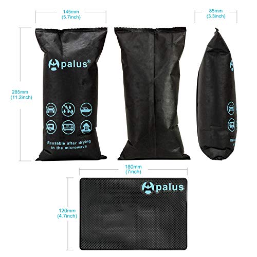 Apalus ® Bolsa Antihumedad Reutilizable para el Coche, Sin Tóxicos. Absorbe Humedad con Gel De Sílice, Evita Empañado y Condensación, Deshumidificador para Automóvil, Barco, Electrónica (Bolsa 1KG)