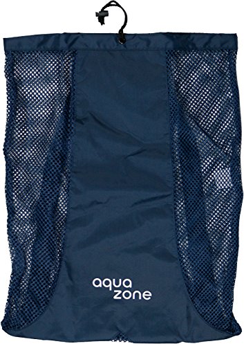 aqua zone Cordon de Serrage équipements de Sport à Dos en Maille pour Nager Plage plongée Voyage Gym, Bleu Marine