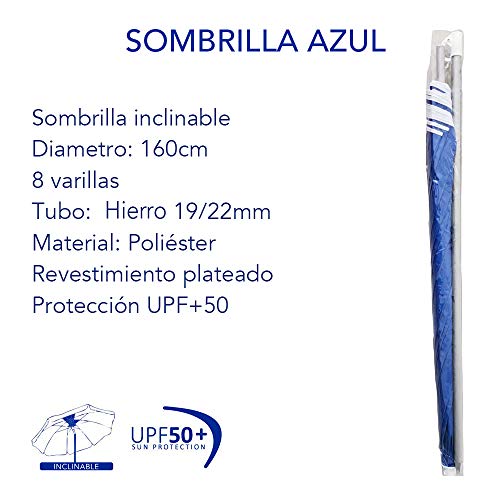 Arcoiris Parasol Playa Sombrilla Plegable para Exterior, Jardín, Balcón y Terraza Sombrilla Plegable de 160 cm, Sombrilla Jardín, Protección Solar