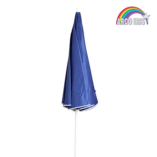 Arcoiris Parasol Playa Sombrilla Plegable para Exterior, Jardín, Balcón y Terraza Sombrilla Plegable de 160 cm, Sombrilla Jardín, Protección Solar