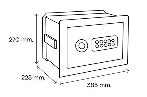 ARREGUI AWA 221740, Smart Safe, código electrónico, gestión Mediante aplicación móvil, Compatible con Amazon Alexa