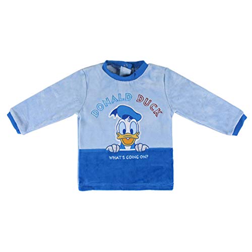 Artesania Cerda Pijama Largo Clasicos Disney Donald Conjuntos, Azul (Azul C37), 12m para Bebés