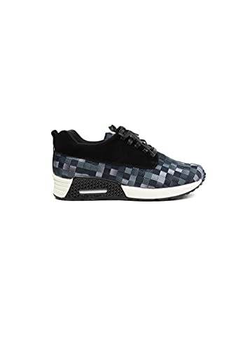 B M BERNIE MEV NEW YORK Women's Carly Shoes - Una Deportiva Zapatilla Ultra Ligera, Confort, perfercto para Caminar, con Plantilla de Memory Foam y Suela Ultra Ligero (Black Ombre, Numeric_36)