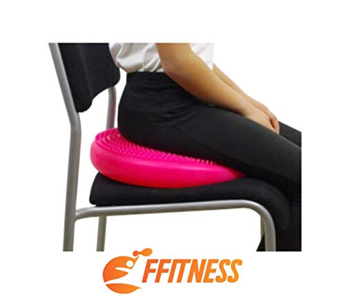 Balance Pad – Cojín de equilibrio hinchable para fisioterapia y rehabilitación | Home Fitness, Yoga, Pilates | Mejora el equilibrio, la estabilidad y la concentración en adultos y niños verde