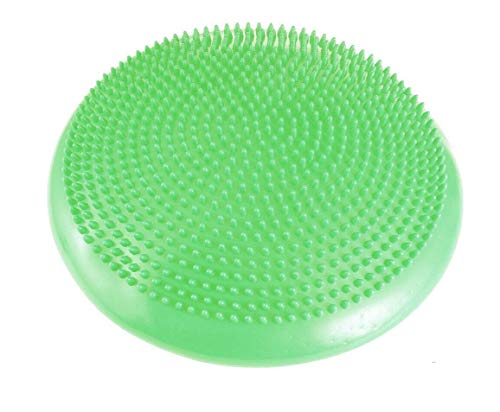 Balance Pad – Cojín de equilibrio hinchable para fisioterapia y rehabilitación | Home Fitness, Yoga, Pilates | Mejora el equilibrio, la estabilidad y la concentración en adultos y niños verde