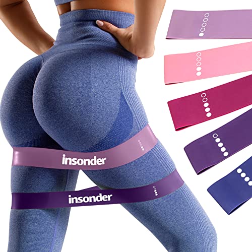 Bandas Elasticas Musculacion Fitness - Cintas Resistencia Kit 5X Gomas para Deporte en Casa, Mujer, Gluteos, Fisioterapia