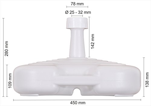 Base de PE Schneider, Blanco, Aprox. 20 l