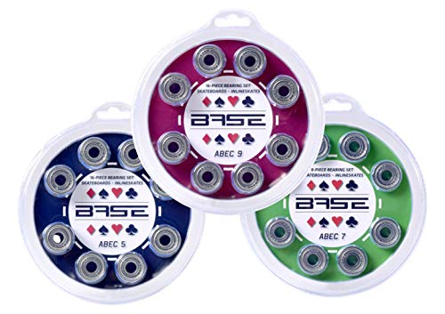 Base London 71001 ABEC 7 - Rodamientos para Patines (16 Unidades), incoloros