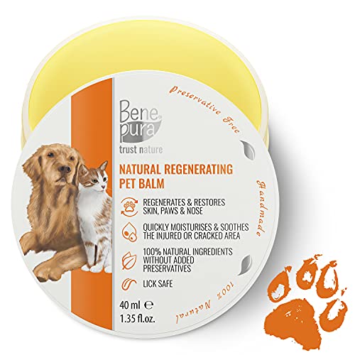 Bene Pura Trust Nature Bálsamo para Mascotas 100% Natural Regenerador - para Patas, Nariz y Piel - para Perros y Gatos 40ml