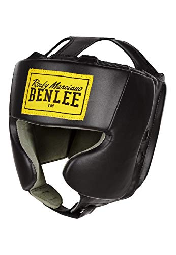 BENLEE Rocky Marciano Mike Junior Protector de Cabeza de Piel sintética, Unisex niños, Negro