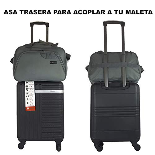 Benzi Bolsa de Viaje Azul 40 x 25 x 20 cm BZ5410 Tamaño Equipaje de Mano Ryanair (Azul)