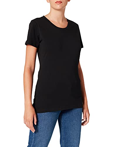 Berydale Camiseta con cuello redondo, Mujeres, Negro (paquete de 3), 2XL