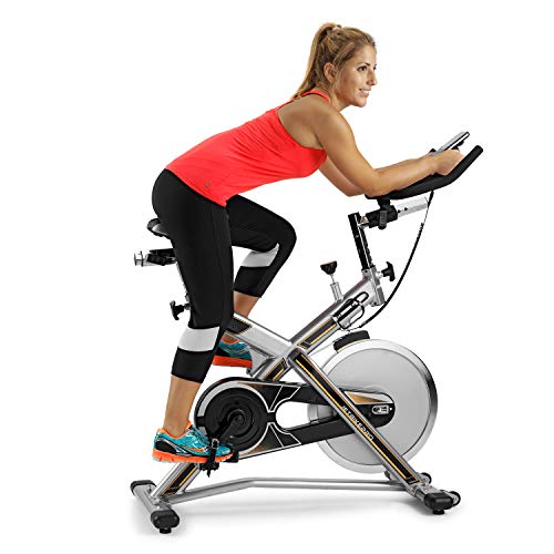 BH Fitness MKT Jetbike Pro Bicicleta Ciclismo Indoor, Unisex, Acero con Detalles Negros y Naranjas, Talla Única