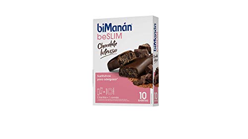 BiManán beSLIM - Barritas Sustitutivas Chocolate Intenso, para Control de Peso - Caja de 10 unidades