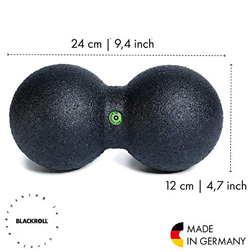 BLACKROLL - Pelotas de Masaje para Fitness (12 cm de diámetro), Color Negro