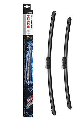 Bosch Aerotwin A974S Escobilla limpiaparabrisas, Longitud: 530mm/475mm – 1 juego para el parabrisas (frontal)