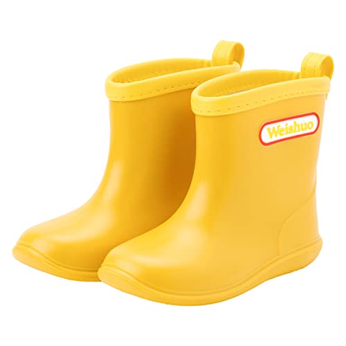 Botas de Agua Impermeable y Antideslizante Caucho de PVC Botas de Lluvia para Niños y Niñas