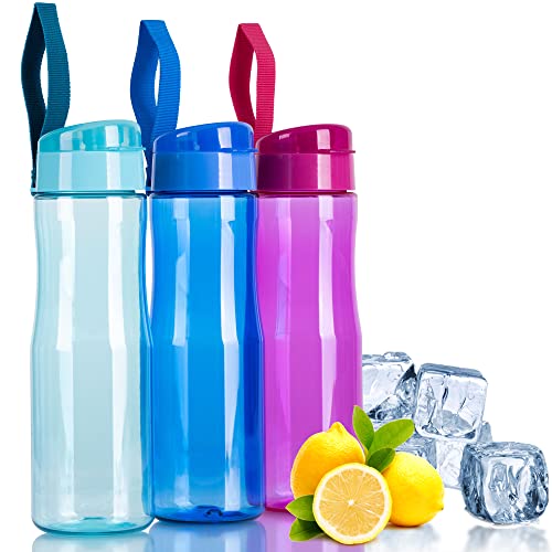 Botella de Agua deportiva. Botella Gimnasio sin BPA 750 ml Botella Agua Niños reutilizable Botella gym para correr Botella Tritan Ecológica Botella plastico duro. Bidon Deporte Estanco Verde