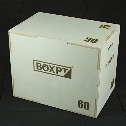 BOXPT Cajón Pliométrico en Madera 50/60/75 cm