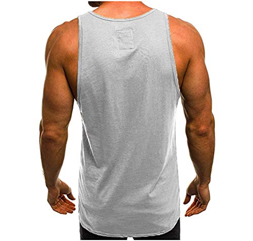 Camiseta de Tirantes Deportiva Hombre Tirantes Culturismo Fitness Deportiva. Ropa Deporte Masculina para Entrenar Gym