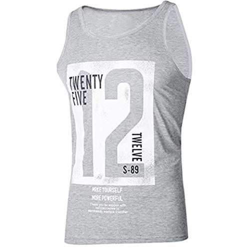 Camiseta de Tirantes Deportiva Hombre Tirantes Culturismo Fitness Deportiva. Ropa Deporte Masculina para Entrenar Gym