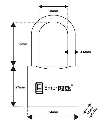 Candado con Llave Tubular Para Taquilla de Gimnasio / Candados de Alta Seguridad Antirrobo Para Vestuario, Gym, Escuela, Trastero, Maleta, Puerta, Verja / Llave Redonda Arco Largo (Gris)