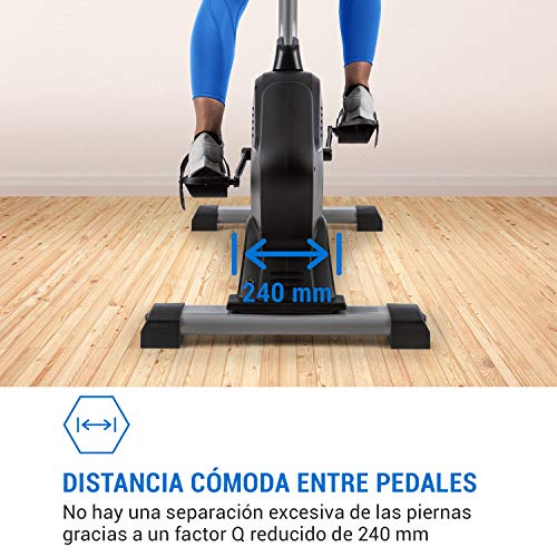 Capital Sports Evo Comfort - bicicletas estaticas, Bicicleta estática, Aplicación Kinomap, bici estatica, bluetooth, Volante de inercia de 15 kg, Resistencia margnética, Hasta 110 kg, Negro