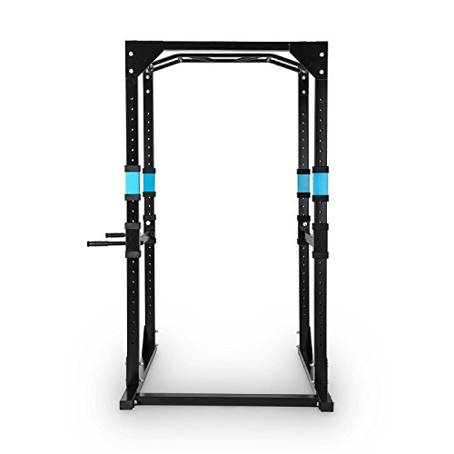 CAPITAL SPORTS Tremendour - Power Rack, Jaula de musculación, Gimnasio en casa, Cable de tracción, Pesos, Agarre múltiple, dominadas, Flexiones, Brazos, piernas, Press banca, Azul