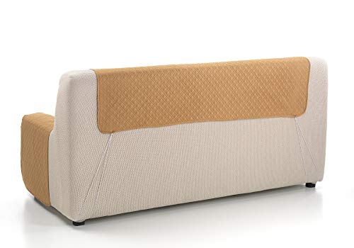 Cardenal Textil RUBÍ Cubre Sofa Bicolor Reversible, Poliéster, Crudo/Beige, 2 Plazas