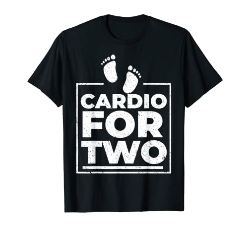 Cardio para mujer para dos ejercicios divertidos de embarazo Camiseta