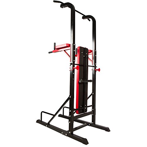 CCLIFE ZERRO Multiestación Maquina de musculación Aparato Dip Banco Barra de dominadas Dip Pull-up Flexiones y Abdominales