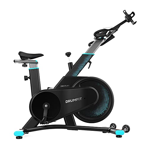 Cecotec Bicicleta Estática DrumFit Indoor 7000 Magno. Resistencia Magnética, Diseño Compacto, Silenciosa, Sillín y Manillar deportivos, Ergonómica, Pantalla LCD, Portabotellas