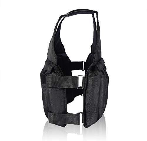 Chaleco de Peso Ajustable, Vacío Peso de la Adelgazamiento de Entrenamiento Chaqueta de Tela de Arena para Adelgazamiento Carrera y Sesión de Ejercicios (20KG)