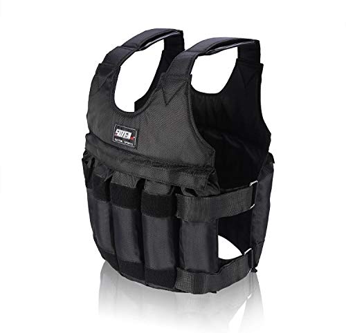 Chaleco de Peso Ajustable, Vacío Peso de la Adelgazamiento de Entrenamiento Chaqueta de Tela de Arena para Adelgazamiento Carrera y Sesión de Ejercicios (20KG)