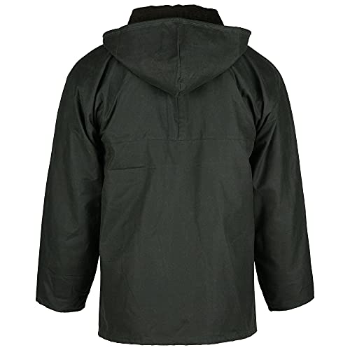 Chaqueta de cera inglesa Country, la original | Chaqueta resistente a la lluvia y cortavientos | Incluye capucha, distintos colores verde oliva XXXL