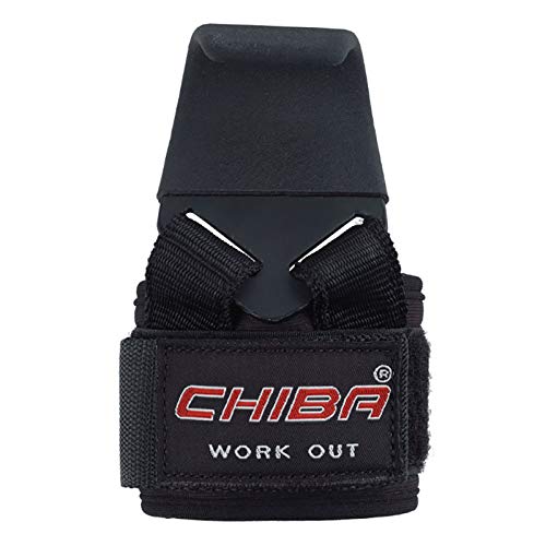 Chiba (Black Lifting Straps Powerhook, Unisex Adulto, One Size