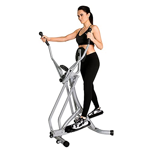 Christopeit Crosstrainer Walker - Bicicleta elíptica (80 x 60 x 148 cm), Color Plateado