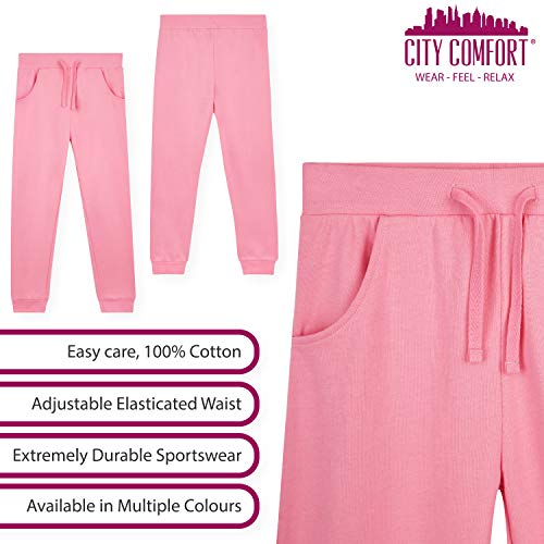 CityComfort Chandal Niña, Conjunto de 2 Piezas Sudadera con Capucha y Pantalon Chandal, Ropa Niño 100% Algodon, Regalos Para Niños Edad 3-14 Años (Rosa, 11_years)