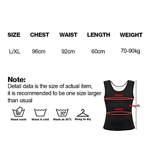 CJBIN Fajas Reductoras Adelgazantes Hombre, Camiseta Adelgazante Hombre Sauna Body Shaper Chaleco, Camiseta sin Manga Hombre Gym para Sauna Body, Shaper Entrenamiento, Entrenamiento Aeróbico