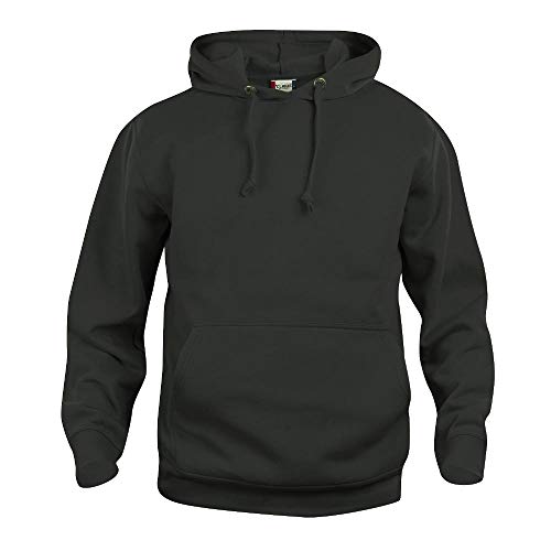 Clique Basic Sudadera con Capucha, Negro, XXXXXL para Hombre