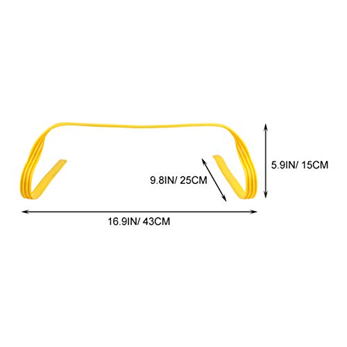 CLISPEED 4 Piezas de Vallas de Entrenamiento de Velocidad PE Vallas de Ejercicio de Velocidad Deportiva Herramienta de Entrenamiento de Agilidad Equipo de Entrenamiento de Fútbol para